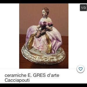 Italian ceramic women with violin